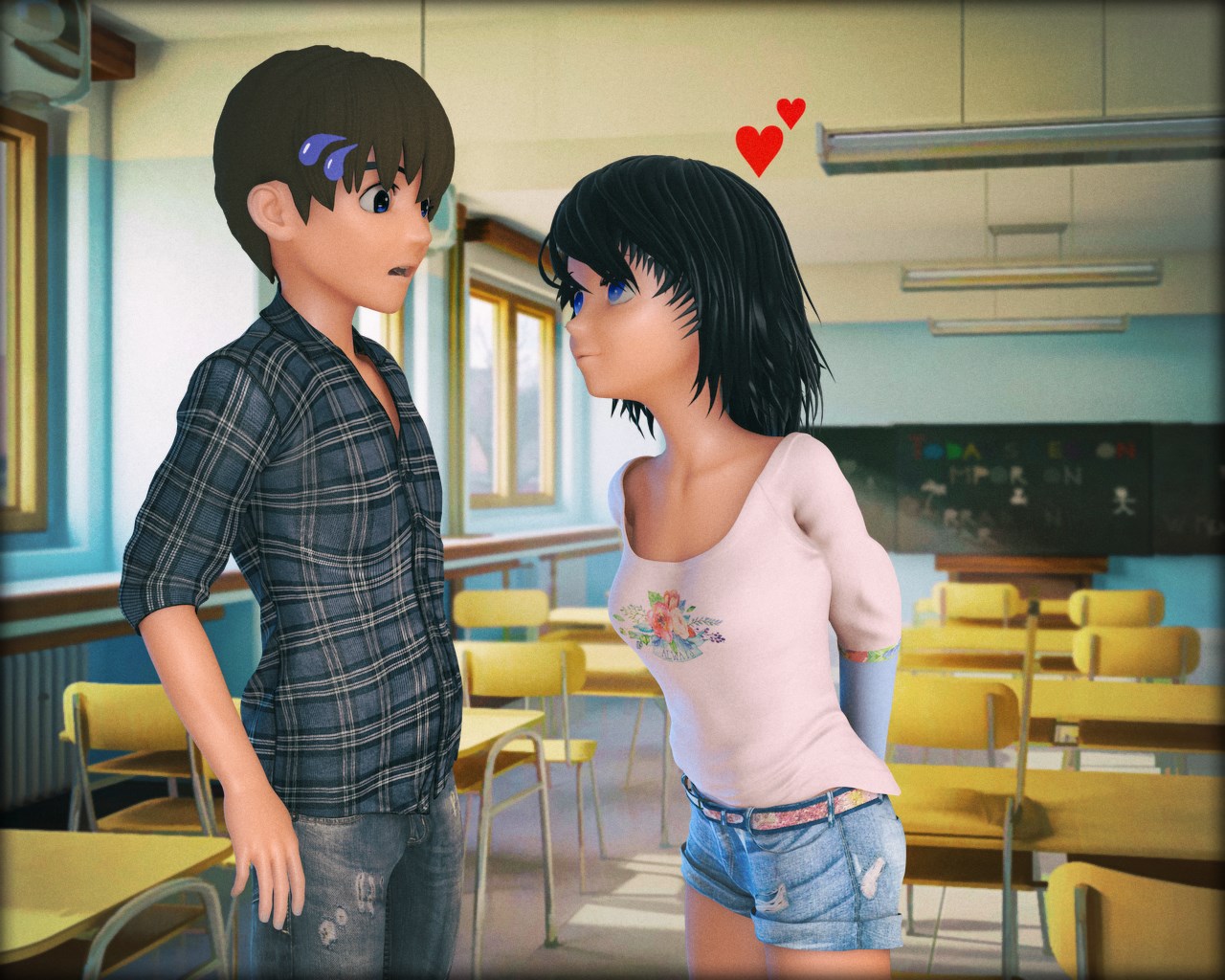 Cute Couple by 3doutlaw