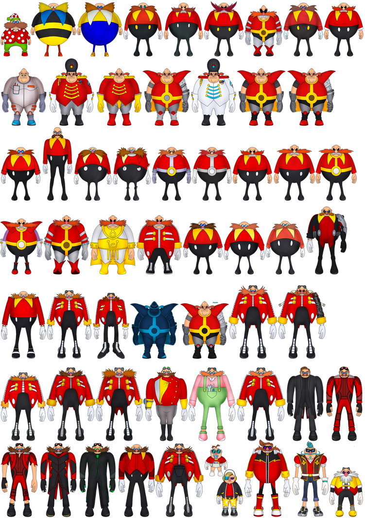 Everman Designs Every eggman design. by iron-dude on DeviantArt
