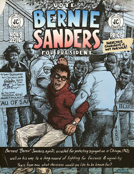 VOTE Bernie Sanders Comic Book Cover...