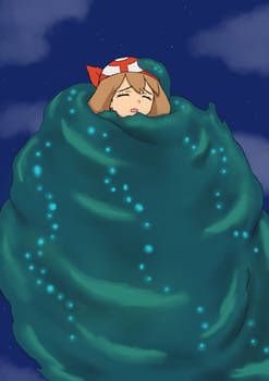 May cuddled and coddled by the blob
