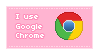 I Use Google Chrome Pixel Stamp