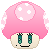FREE Pixel Avvie - Pink Blinking Girly Mushroom