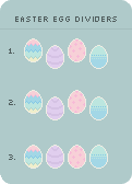 Cute Easter Egg Pixel Divider Pack