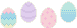 Cute Pixel Easter Egg Divider 1