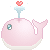Free Icon Pink Pixel Whale