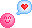 Floating Heart Thought Bubble - Pink Emote Love