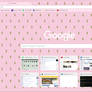 Cute Cactus Pink - Google Chrome Theme