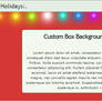 Christmas Lights Custom Box Background