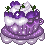 Sweet Frosted Plum Teacup by Chocoholikitty