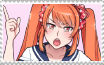 Yandere Simulator // Osana Najimi Stamp by thetealdemon