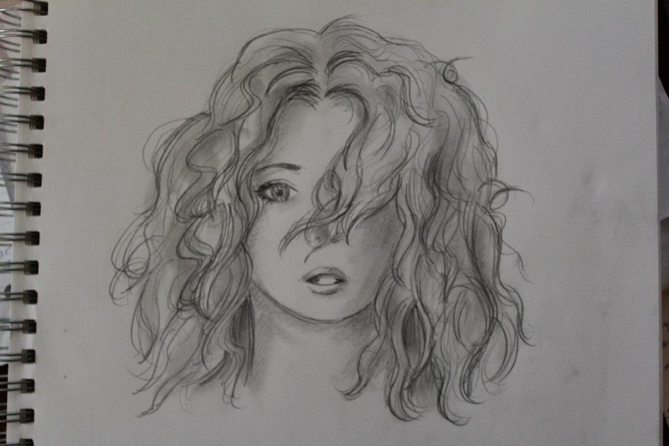 Curly Hair Sketch by PatchesVonGore on DeviantArt Curly Hair Sketch by PatchesVonGore on DeviantArt
