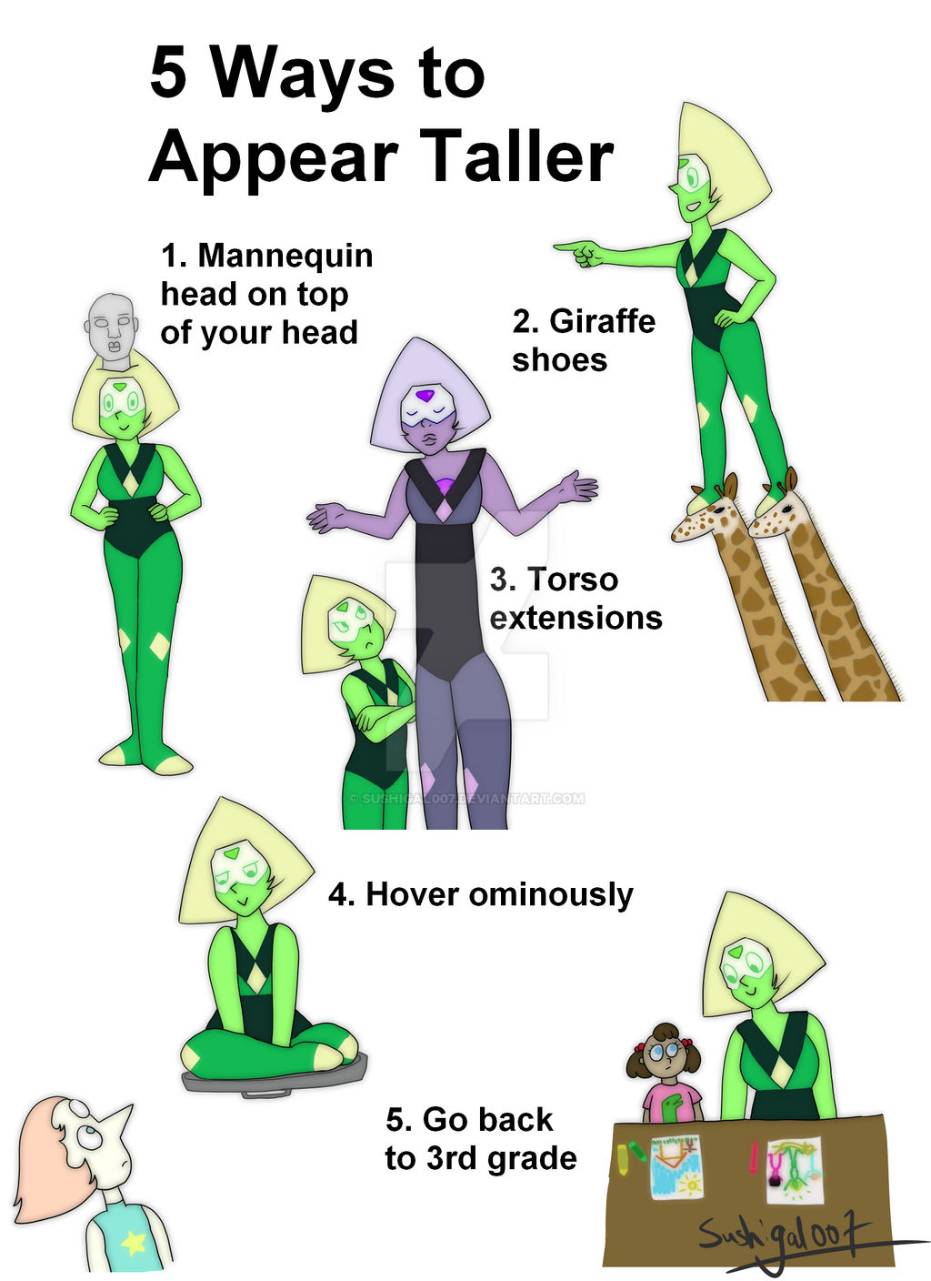 5 Ways to Appear Taller by sushigal007 on DeviantArt
