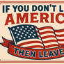 If You Don't Like America Then Leave