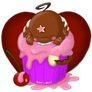 Chocolate Draik Cupcake