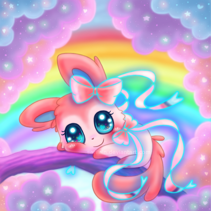 Sylveon and the Cotton Candy Tree