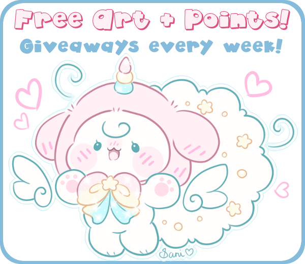 FREE Art + Points! - Giveaways every week! by Sarilain on DeviantArt