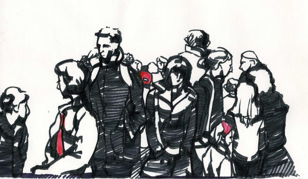croquis noir rouge by kevvek on DeviantArt