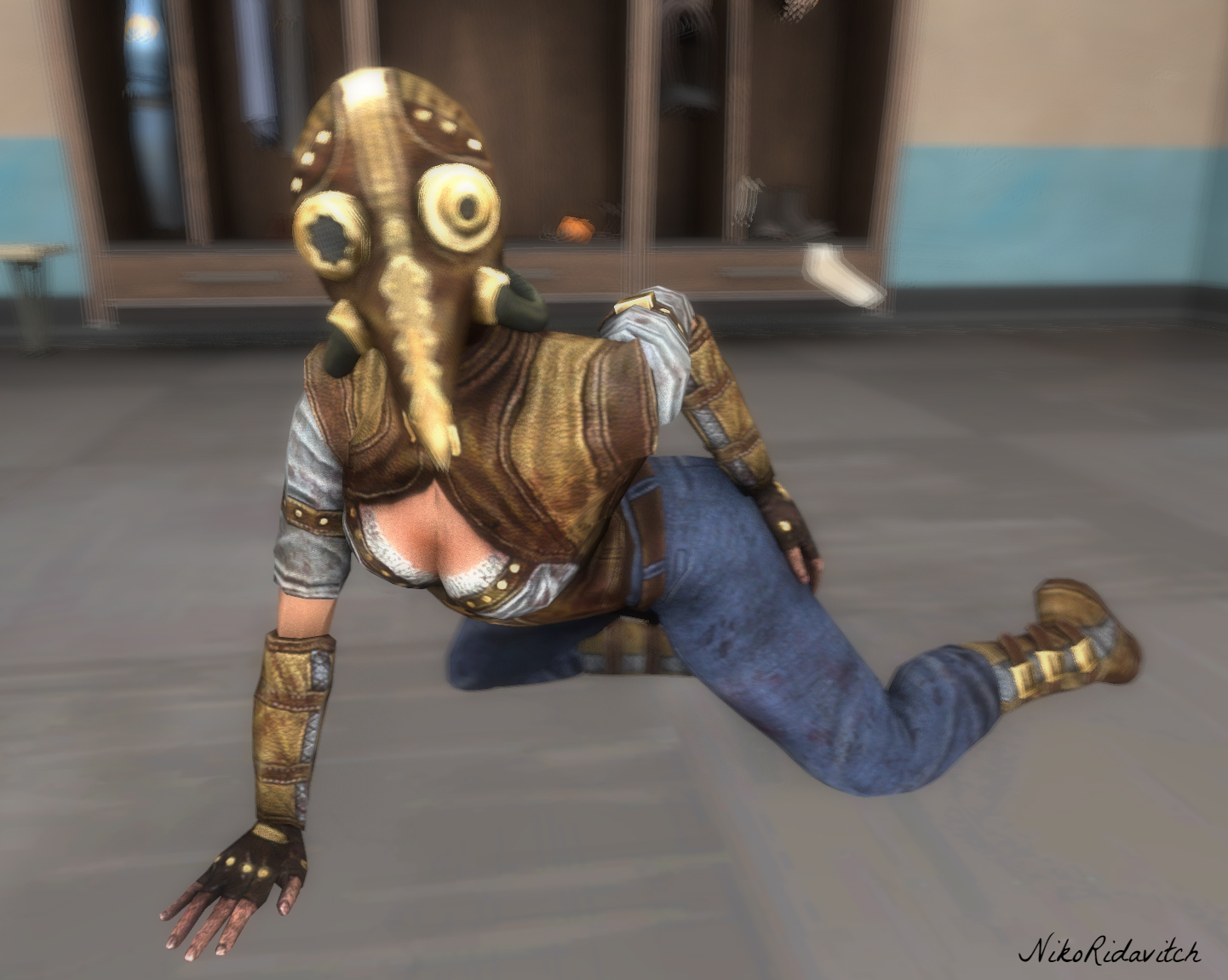 Sfm Steam Punk Mrs Foster Killing Floor By Nikoridavitch
