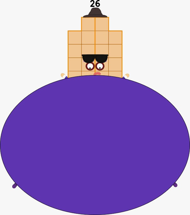 Numberblocks 26 Inflated but big by urduboy on DeviantArt