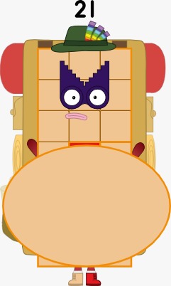Number Blocks Inflation 2 Numberblocks 21 Inflated by urduboy on DeviantArt