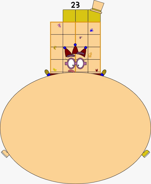 Numberblocks Fanmade 23 Inflated by urduboy on DeviantArt