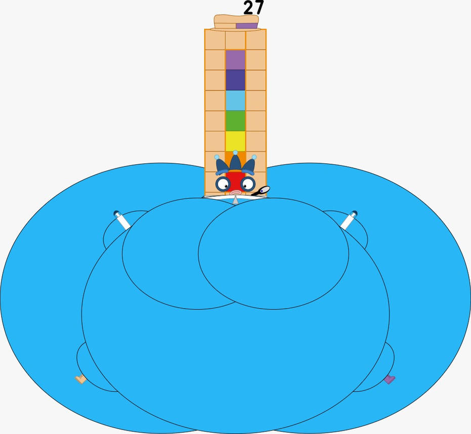 Number Blocks Inflation 2 Numberblocks 27 and 26 in 2005 Violet Outfit but by urduboy on DeviantArt