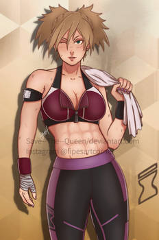 Commission - FitGirl Temari (Naruto: The Last)