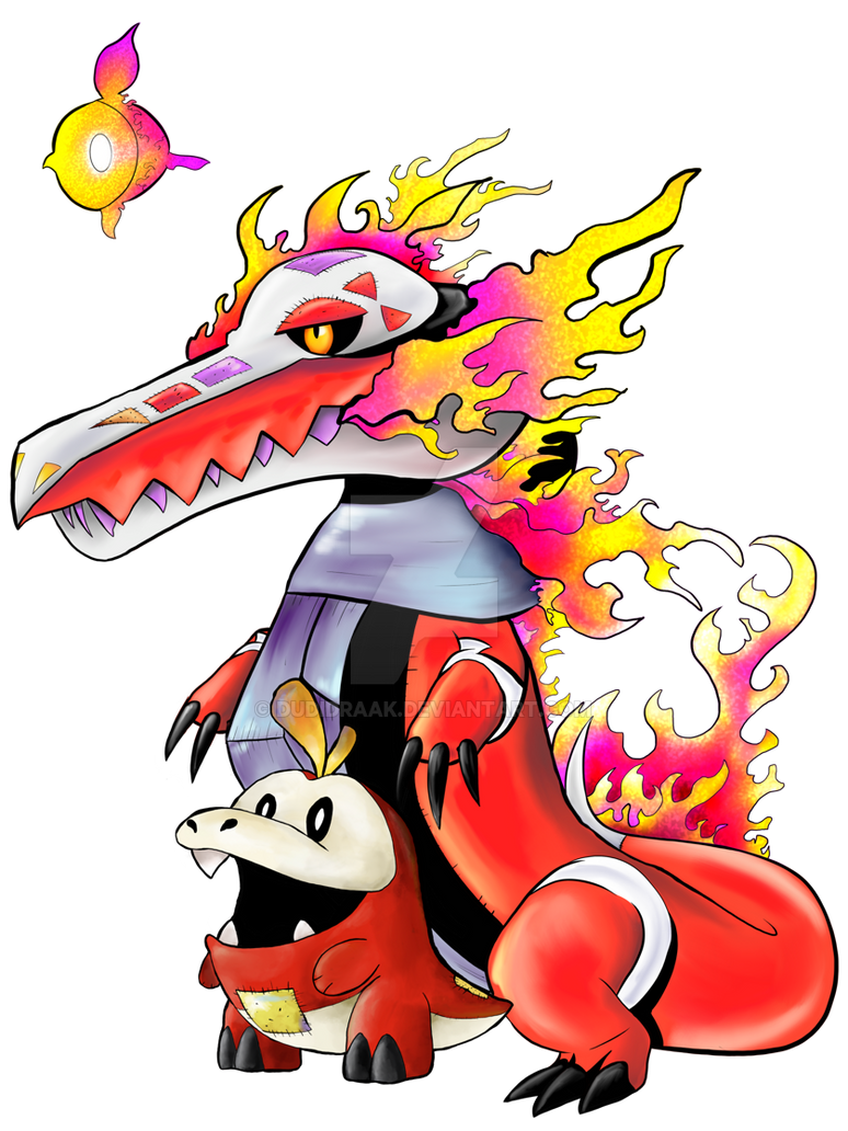 Fuecoco evolution by dudidraak on DeviantArt