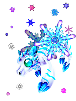 Whirling snowflake dragon