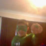 Me as the Green Lantern!