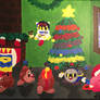 Kirby Christmas Painting