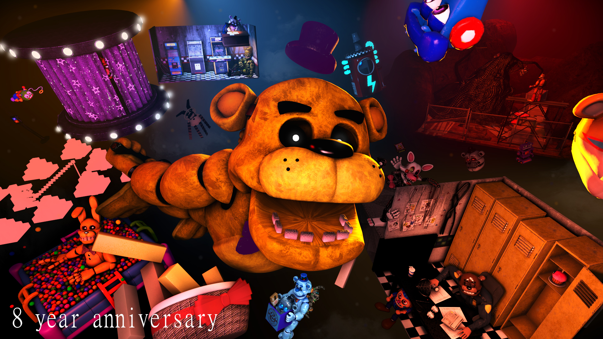 FNAF 8th AnniversaryThank You!!! by Fredluestudios2021 on DeviantArt