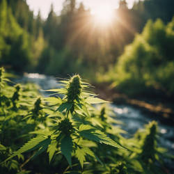 marijuana oasis of flowin' cannabis river 