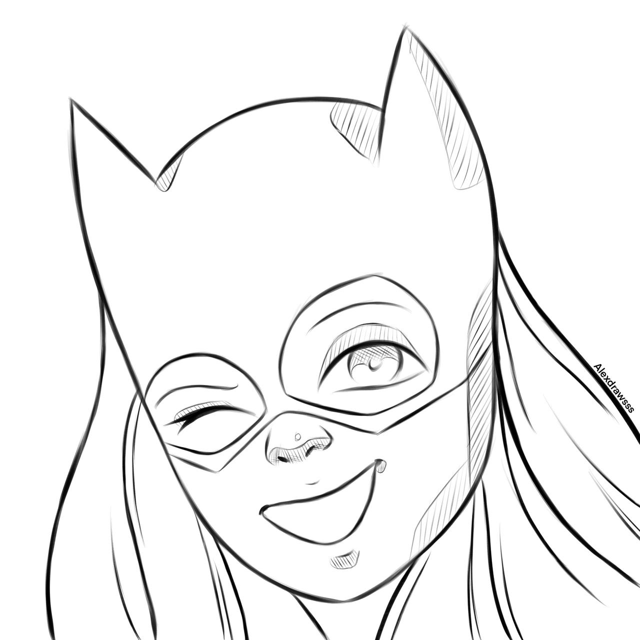 Sketch Batgirl By Alexdrawsss On Deviantart
