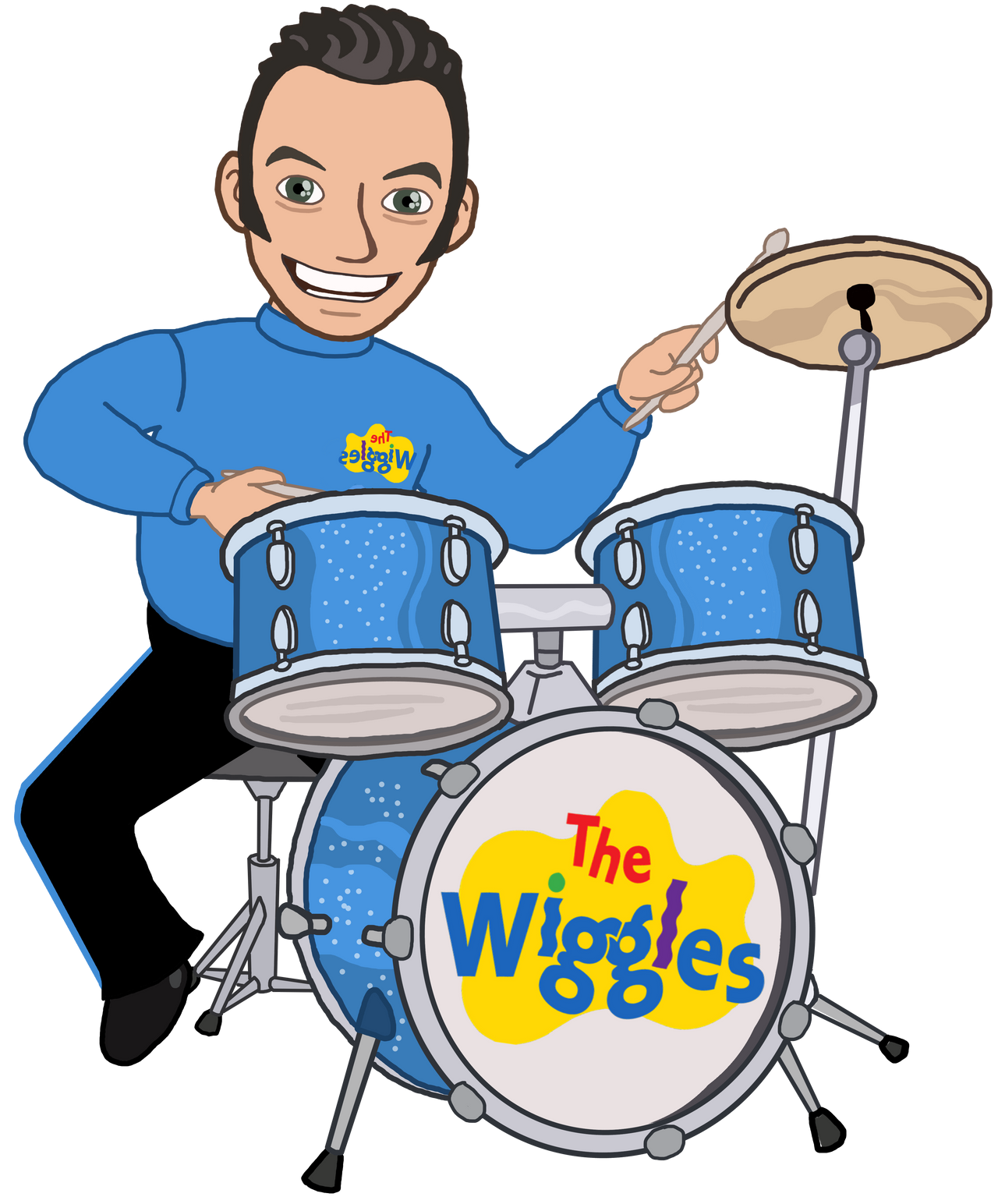 The Wiggles Anthony With Drums Mirror Logo By Trevorhines On Deviantart