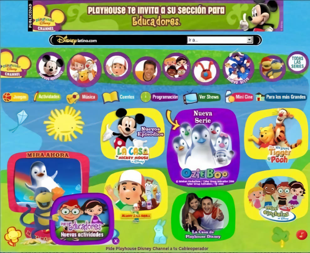 Playhouse Disney Spanish Website! by Trevorhines on DeviantArt