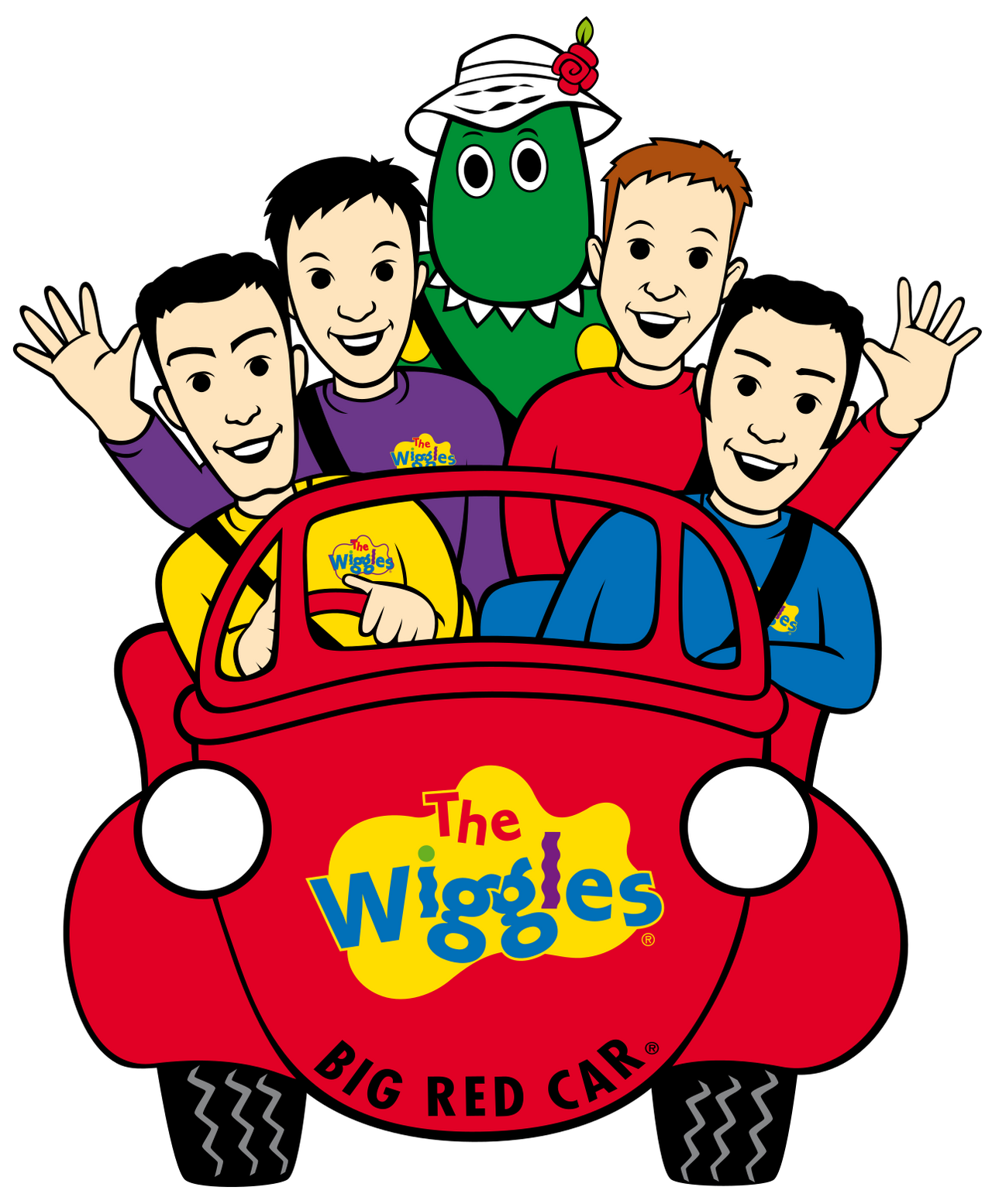 The Wiggles And Dorothy In The Big Red Car Cartoon By Trevorhines On