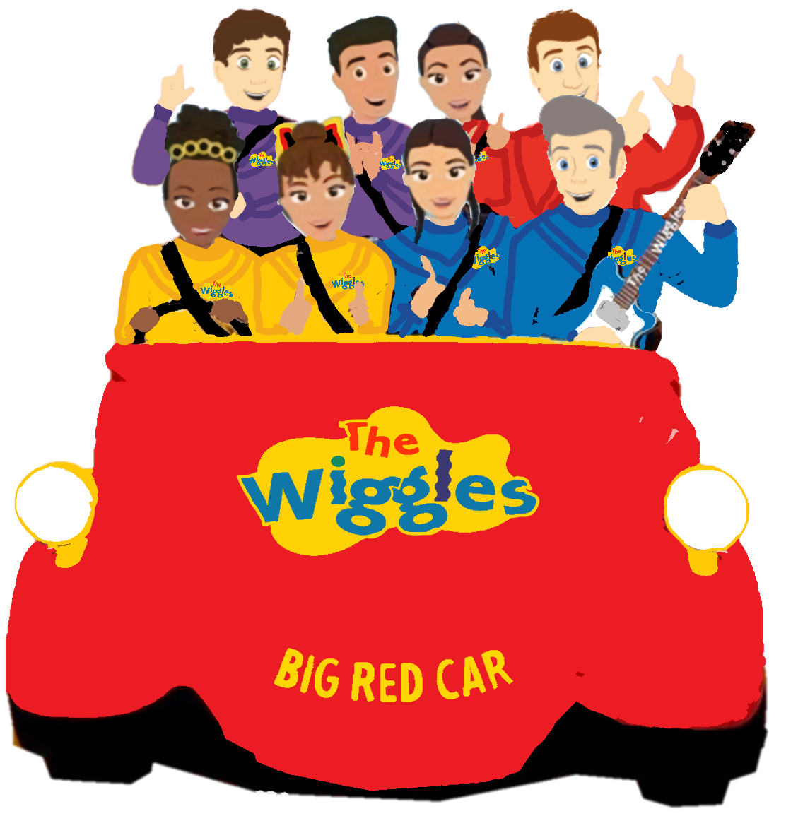 The Wiggles in the Big Red Car 2023 Cartoon by Trevorhines on DeviantArt