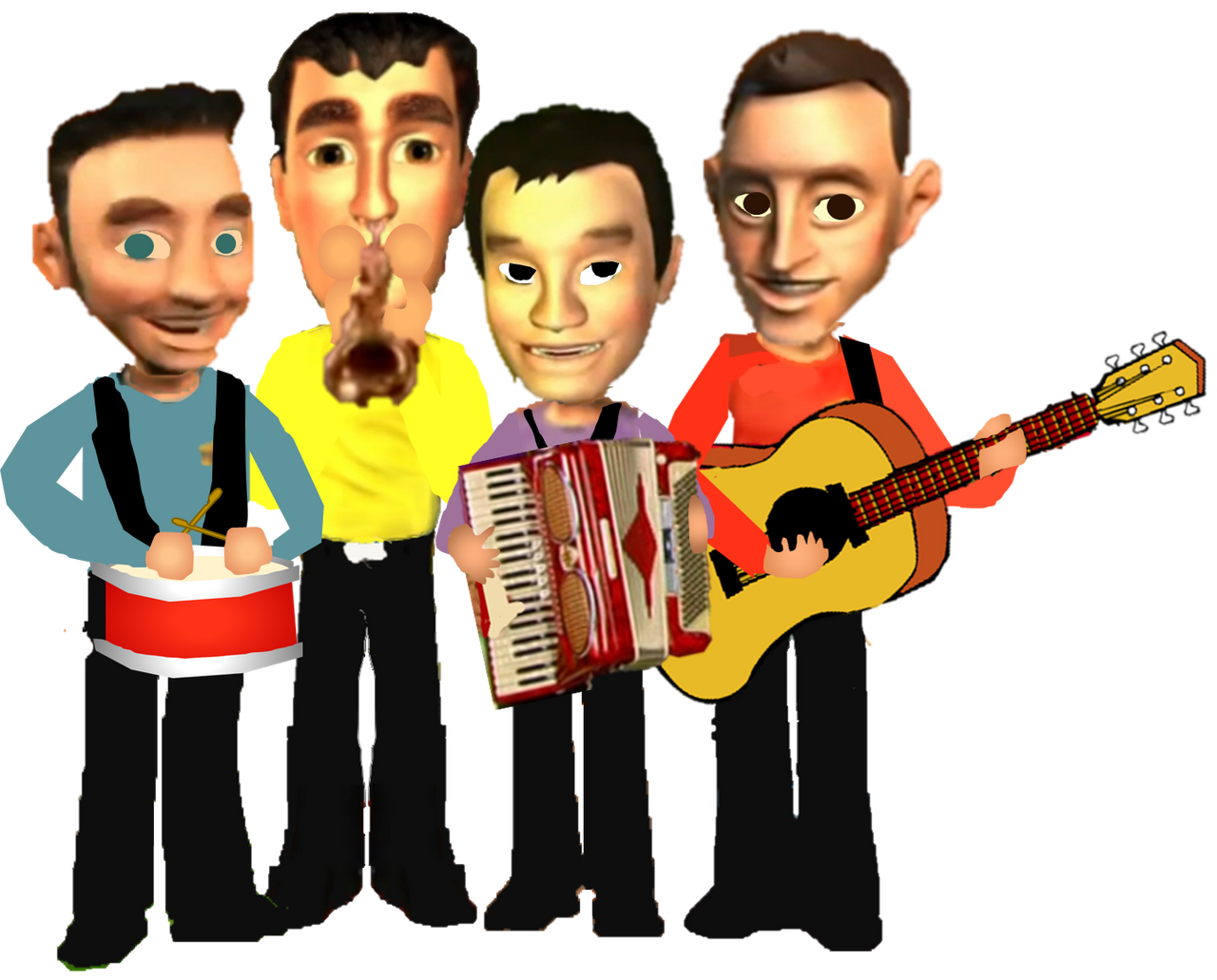 The Wiggles Playing Music (CGI) by Trevorhines on DeviantArt