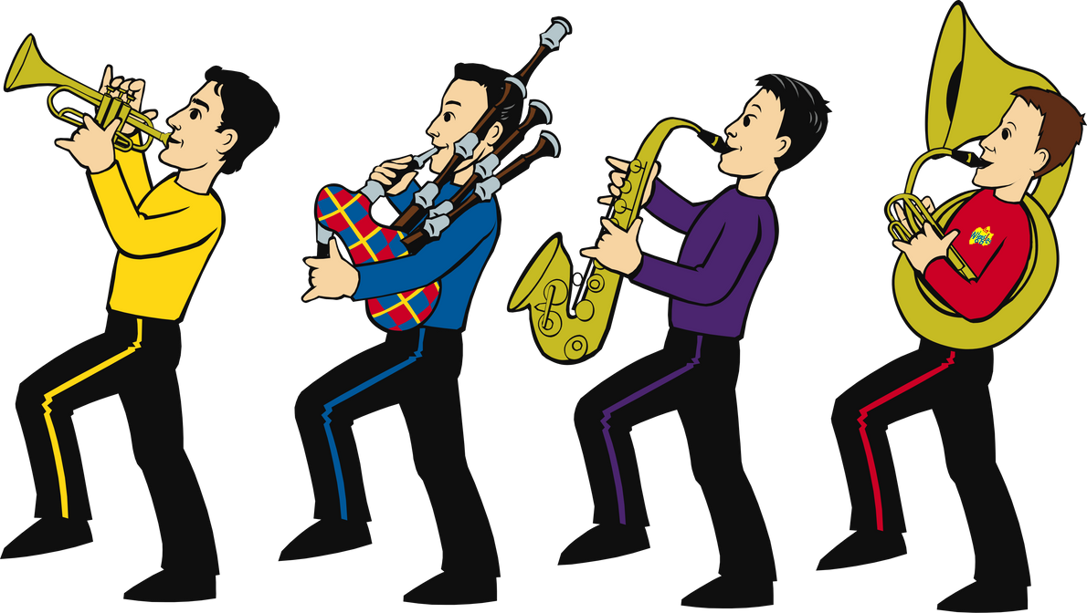 The Cartoon Wiggles Playing Instruments 2007 by Trevorhines on DeviantArt