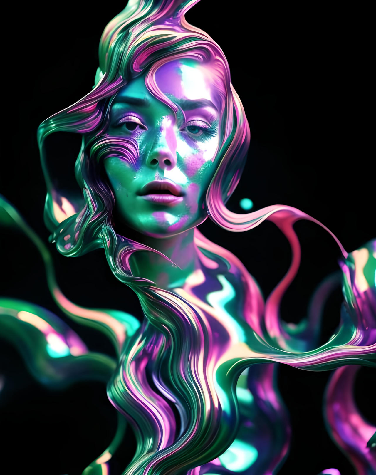 Liquid metal face by axinjaxon on DeviantArt