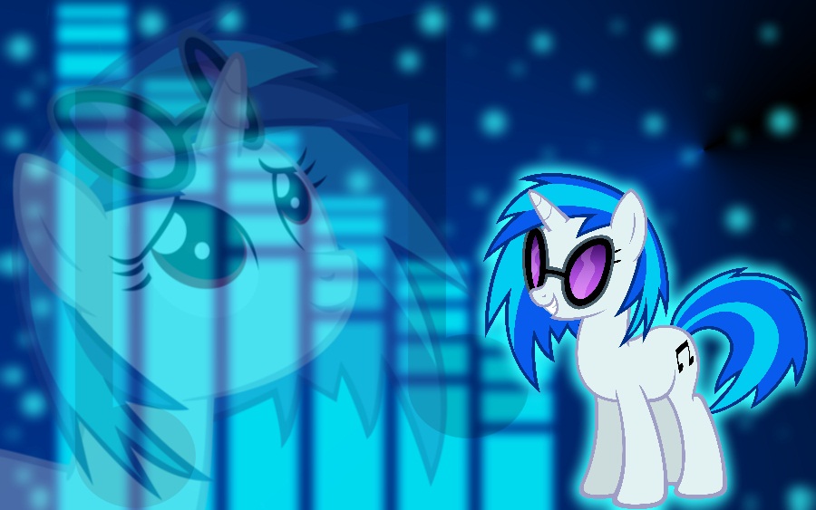 Vinyl Scratch Wallpaper