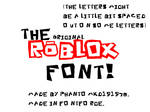 The Original Roblox Font!