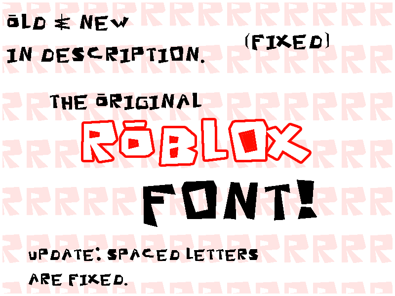 Roblox 2006-2016 font? - forum