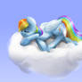 Rainbow Dash napping