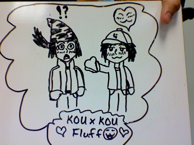 Kouji and Kouichi fluff