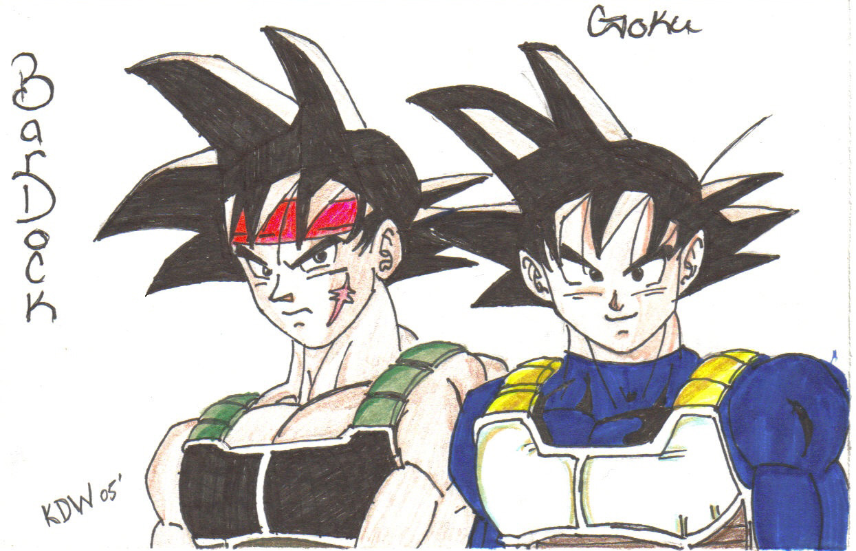 Bardock and Goku Headshots