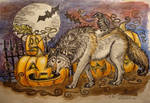 ::Scary Wolfy Halloween 2011:: by Veirilin