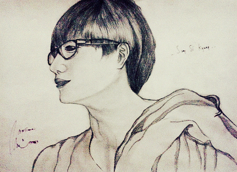 Sung Si Kyung Pencil Art by Berliana