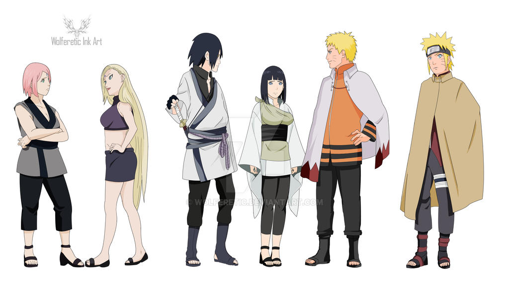 Commission: Naruto character in AU world version by wolferetic on DeviantAr...